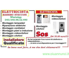 Elettricista videocitofoni montaggio Roma