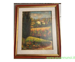 Quadro con paesaggio Lo Scalzo  del '92