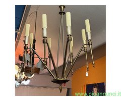 Lampadario anni 50 Design a  luci Modernariato