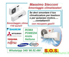 Smontaggio condizionatori inverter Roma