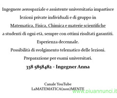 Aiuto per lezioni dimatematica fisica retribuzione oraria €