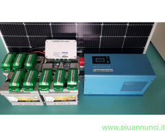 KIT FOTOVOLTAICO 3kW AUTONOMO CON ACCUMULO DA14kWh