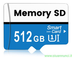 Scheda microSD da 512GB sylmim, impermeabile