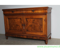 Credenza Carlo X in noce massello primi '800