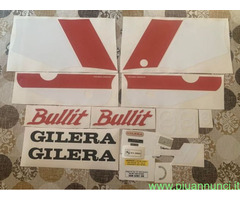 Gilera bullit 1 serie rosso e bianco kit adesivi