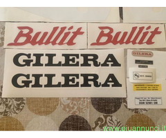 Gilera bullit 1 serie rosso e bianco kit adesivi