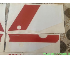 Gilera bullit 1 serie rosso e bianco kit adesivi