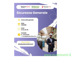 CorsoCorso gratuito online "Sicurezza generale"