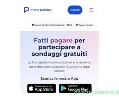 Prime Opinion sondaggi a pagamento